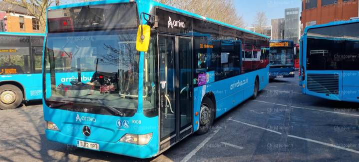 Image of Arriva Beds and Bucks vehicle 3008. Taken by Christopher T at 11.58.17 on 2022.03.08